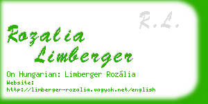 rozalia limberger business card